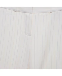 Pre-Owned Chloe Women's Striped Twill Wide Leg Trousers