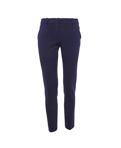 Pre-Owned Emilio Pucci Women's Stretch Crepe Straight Fit Trousers