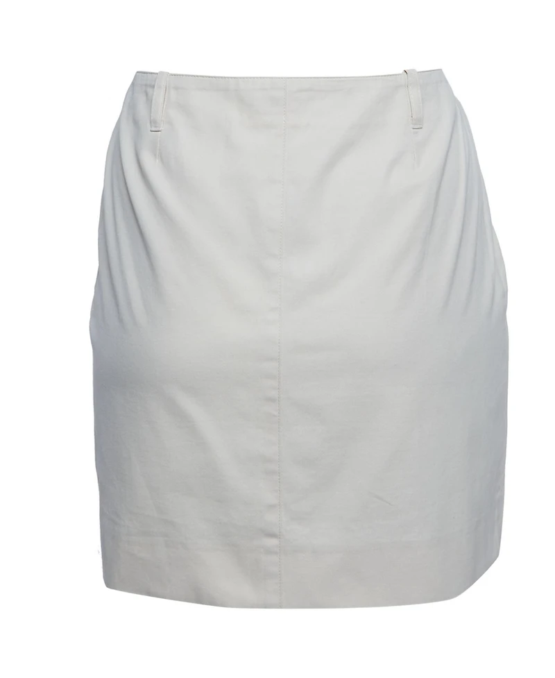 Pre-Owned Chloe Women's Cream Twill Mini Skirt