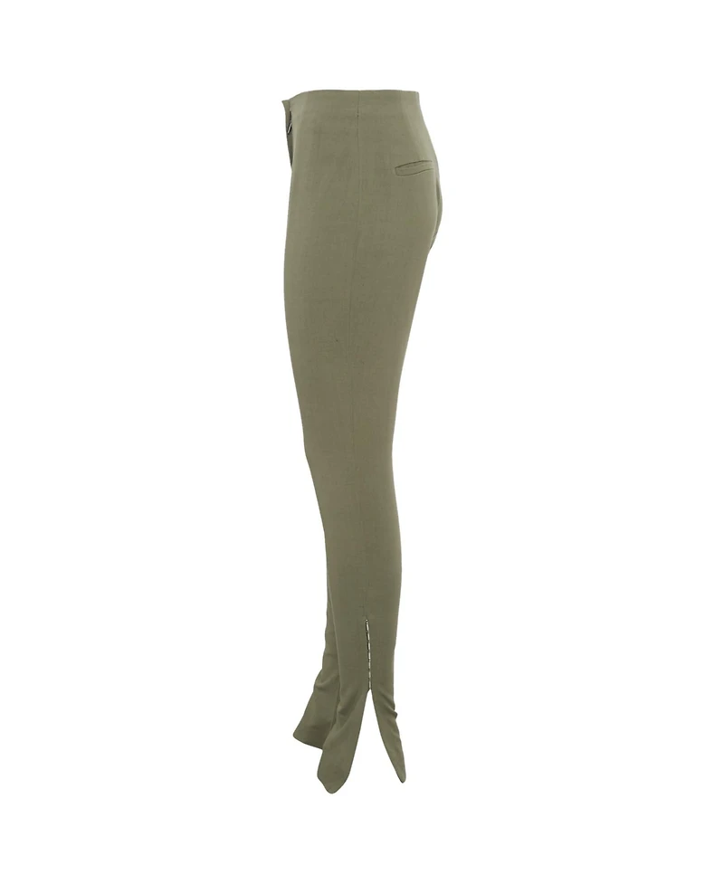 Pre-Owned Jacquemus Women's Linen Blend Skinny Trousers