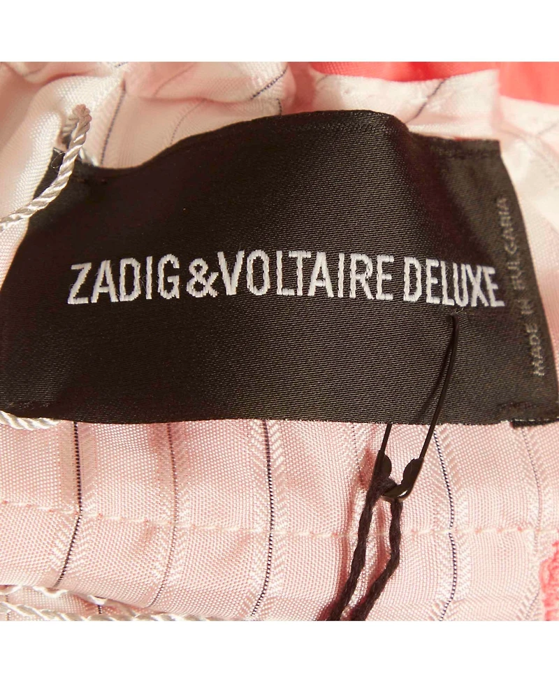 Pre-Owned Zadig & Voltaire Women's Deluxe Satin Pomelo Star Deluxe Pant