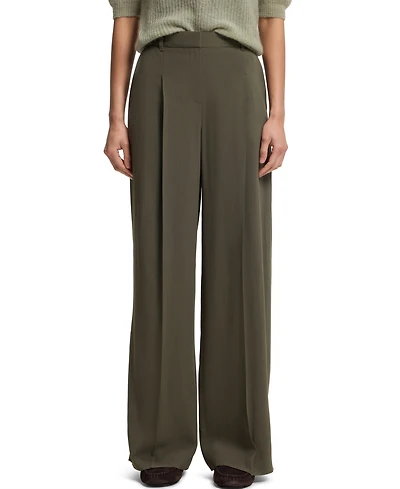 Boss by Hugo Women's Stretch Crepe Regular-Fit Pants