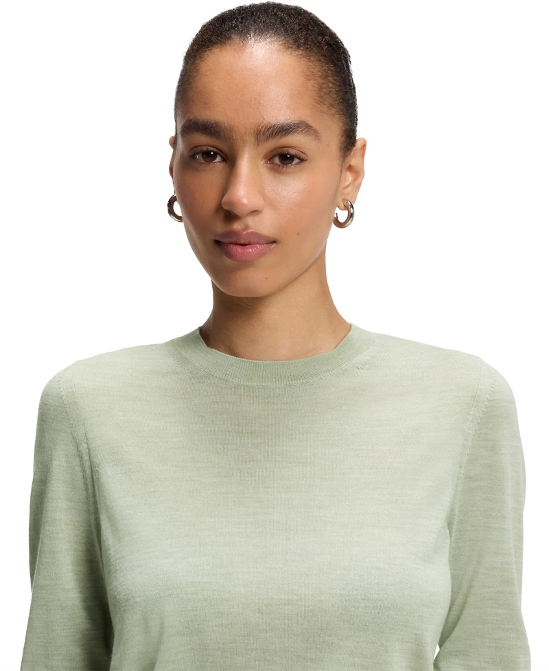 Boss by Hugo Women's Merino Wool Slim-Fit Sweater