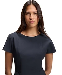Boss by Hugo Women's Stretch Wool Slim-Fit Dress