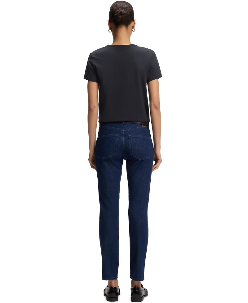 Boss by Hugo Women's Cotton-Silk Blend Slim-Fit T-Shirt