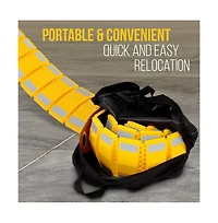 Pyle Portable 9.8-Foot Speed Bump Traffic Guard