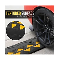 Pyle Car/Truck Curb Ramps - Heavy-Duty Vehicle Bridge Kit (Pair)