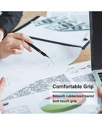 Gnuadz Ballpoint Pen Stylus Soft Touch Metal Click 12 Pens
