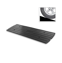 Pyle Driveway Threshold Car Curb Ramp, Single Piece