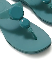 FitFlop Women's Solay Glossy-Disc Toe-Post Sandals