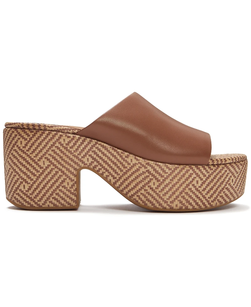 FitFlop Women's Platform Graphic-Weave Slide Sandals