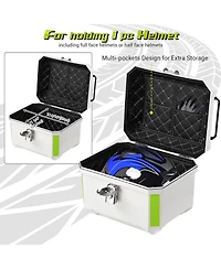 Yescom Ahr 36L Motorcycle Top Case Tour Tail Box Scooter Trunk Storage Backrest