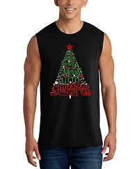 La Pop Art Men's Crewneck Graphic Tank Top