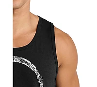 La Pop Art Men's Headphones Arch Word Graphic Tank Top