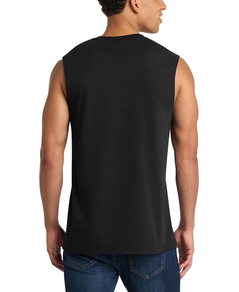 La Pop Art Men's Astronaut Typography Graphic Tank Top