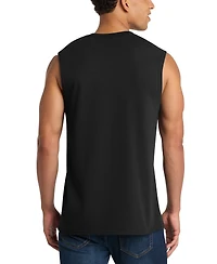 La Pop Art Men's Retro Cassette Tape Typography Graphic Tank Top