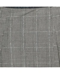 Pre-Owned Dolce and Gabbana Women's Plaid Denim Lace Detail Wrap Skirt
