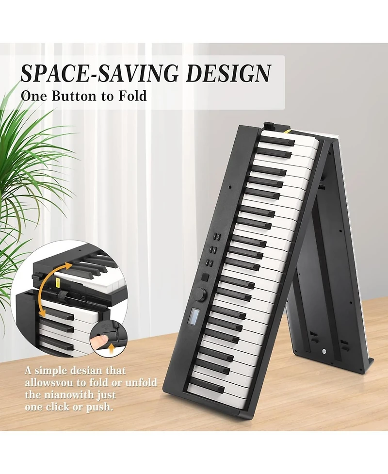 gaomon 88-Key Full Size Portable Folding Keyboard