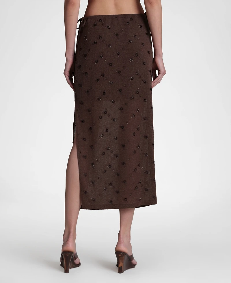 Avec Les Filles Women's Drawstring Midi Skirt