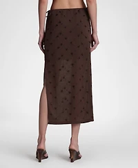 Avec Les Filles Women's Drawstring Midi Skirt