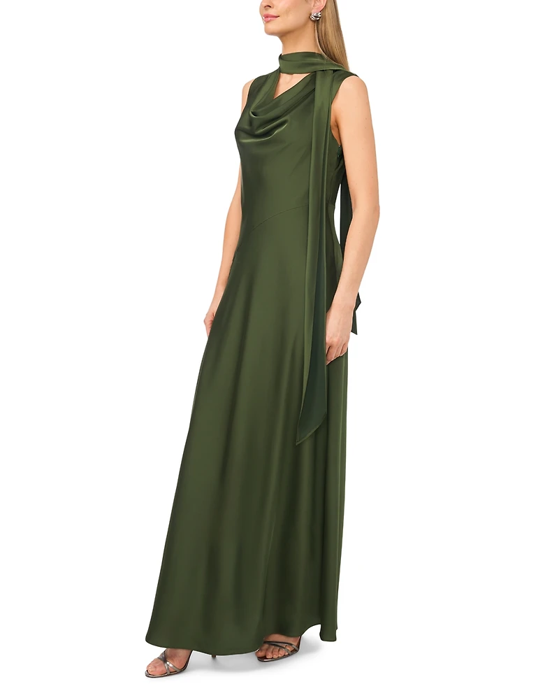 Parker Women's Sleeveless Cowl Neck Scarf-Tie Maxi Dress