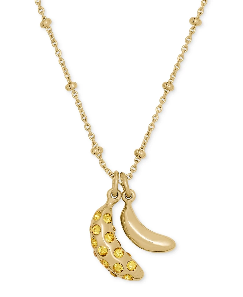 kate spade new york Gold-Tone Summer Daze Banana Pendant Necklace