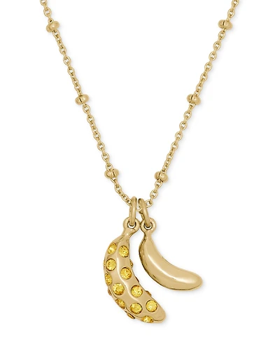 kate spade new york Gold-Tone Summer Daze Banana Pendant Necklace