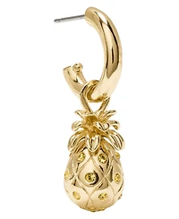 kate spade new york Gold-Tone Summer Daze Pineapple Drop Earrings