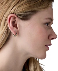 kate spade new york Extra-Small Cut Out Huggie Hoop Earrings