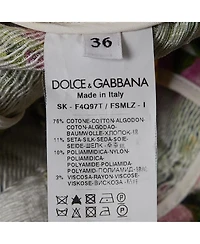 Pre-Owned Dolce & Gabbana Women's Pre-Owned Dolce and Gabbana Floral Jacquard Lace-Trimmed Skirt