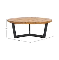 Safavieh Leo 3 Leg Round Outdoor Coffee Table