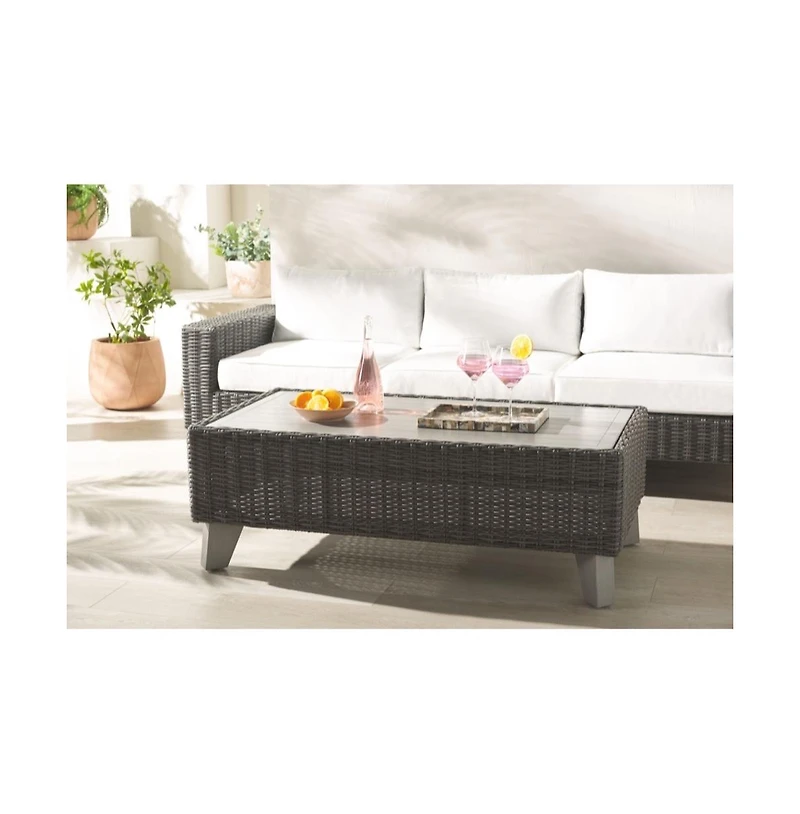 Safavieh Margarita Wicker Outdoor Coffee Table