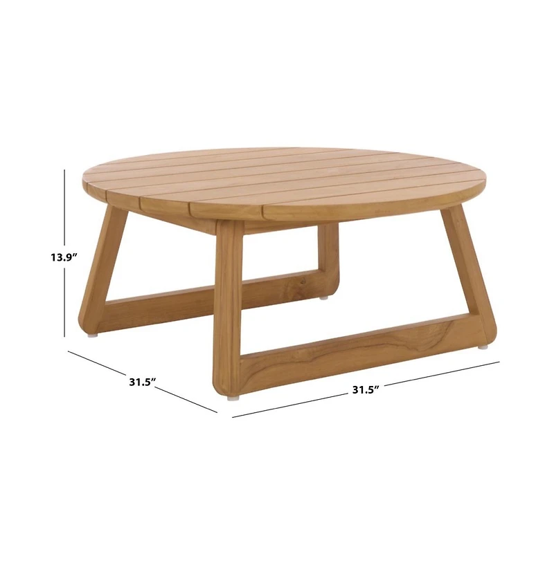 Safavieh Gale Teak Outdoor Coffee Table