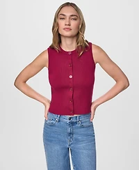 Dkny Jeans Women's Sleeveless Crewneck Sweater