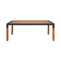 Safavieh Tommy Metal and Wood Outdoor Coffee Table