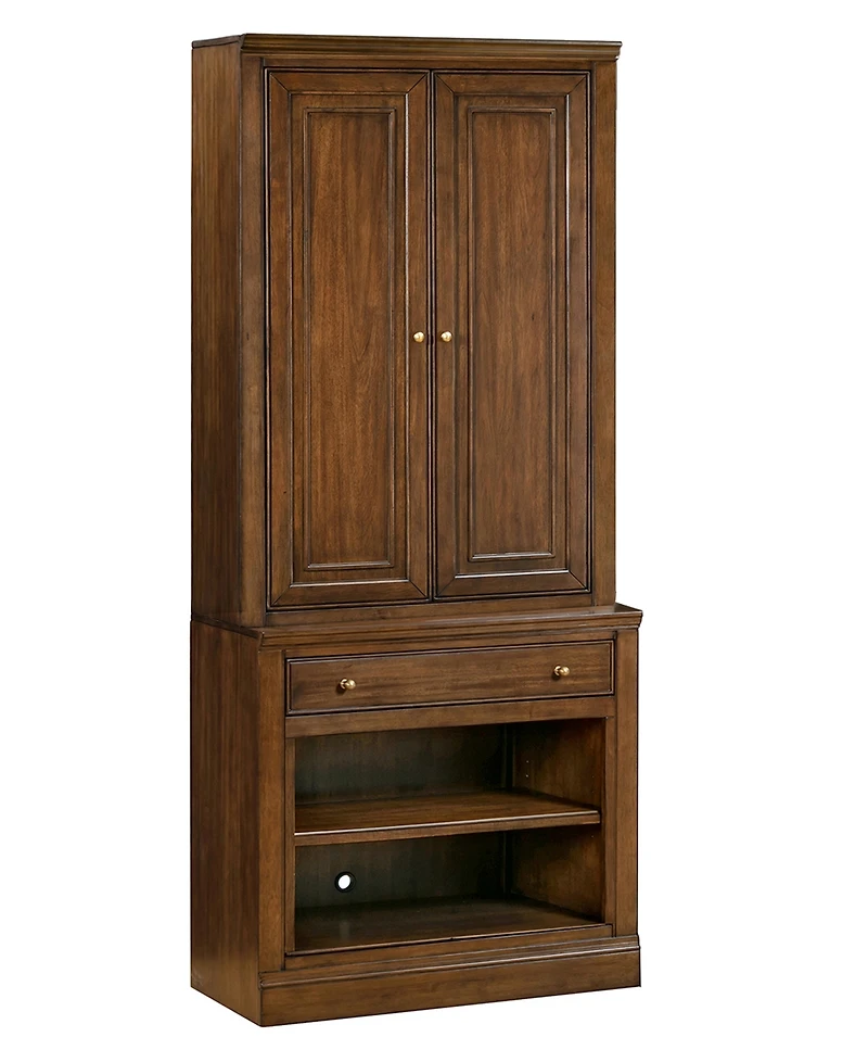Amren 32" Wood Base with Drawer and Open Storage Hutch