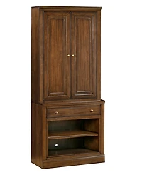 Amren 32" Wood Base with Drawer and Open Storage Hutch