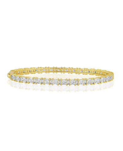Simona Radiant Square 4-Prong Cz Bangle