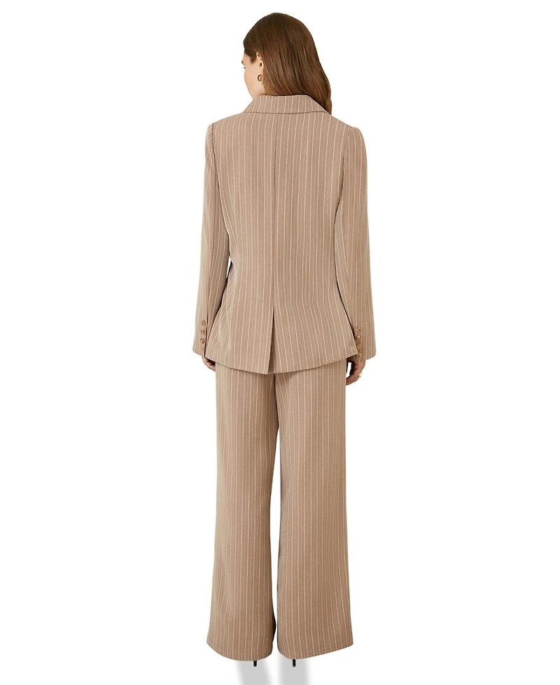 Yumi Women's Pinstripe Blazer