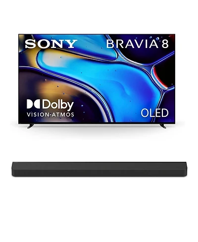 Sony K55XR80 55 Inch Imax Enhanced Bravia Oled 4K Hdr Google Tv with a Sony Ht-A9000 Bravia Theater Bar Soundbar (2024)