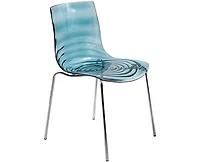 LeisureMod Astor Water Ripple Design Dining Chair Set of