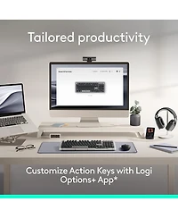 Logitech Alto Keys K98M Wireless Mechanical Keyboard w/ Backlit Keys, Bluetooth, Usb-c Charging, for Pc/Mac.