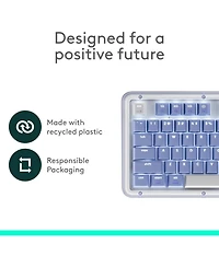 Logitech Alto Keys K98M Wireless Mechanical Keyboard w/ Backlit Keys, Bluetooth, Usb-c Charging, for Pc/Mac, Lilac