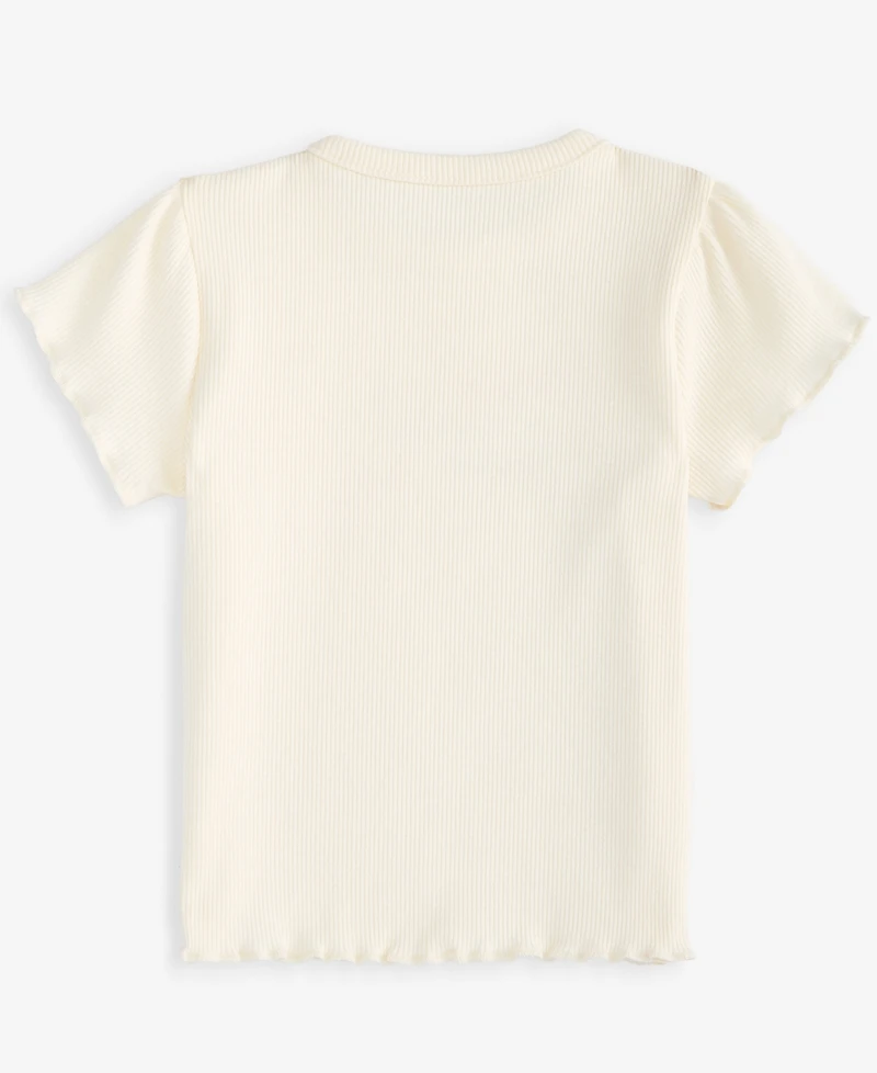 First Impressions Baby Girls' Mix & Match Short-Sleeve Bows Ribbed T-Shirt, Macy's Exclusive