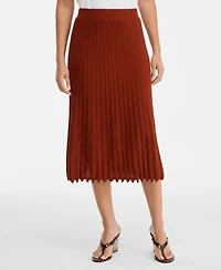 I.n.c. International Concepts Women's Sweater-Knit Pleated High-Waisted Skirt, Macy's Exclusive