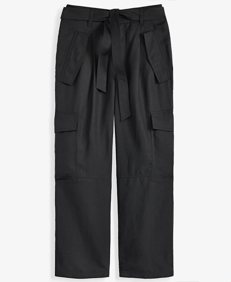 I.n.c. International Concepts Women's Cropped Belted Cargo Pants, Macy's Exclusive