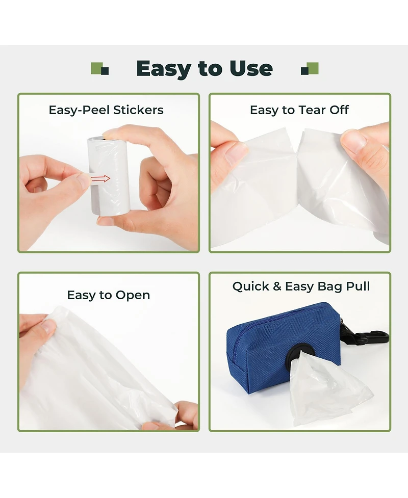 Covfresh Odor-Blocking Dog Poop Bags - Unscented and Durable