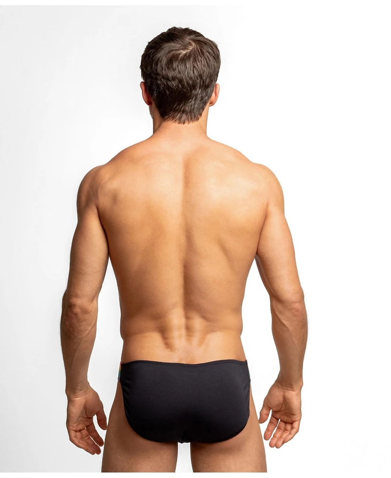 Rounderbum Men's Waveform Pride Padded Bikini