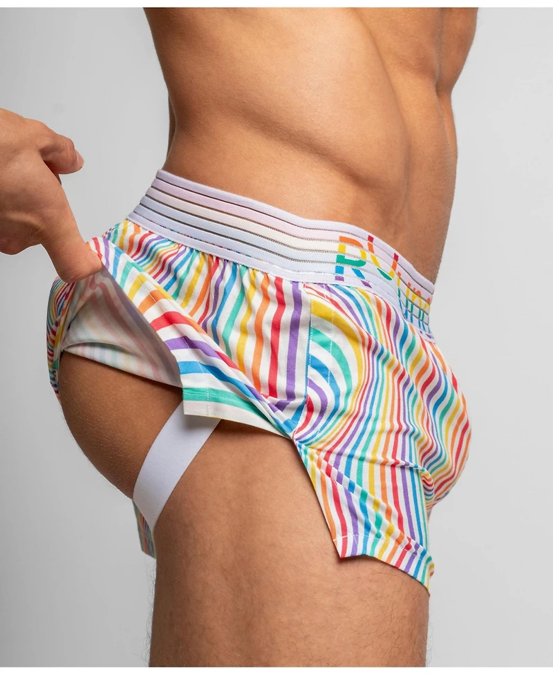 Rounderbum Men's Waveform Pride Lift Boxer