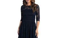 Kiyonna Women's Luna Lace Cocktail Midi Dress
